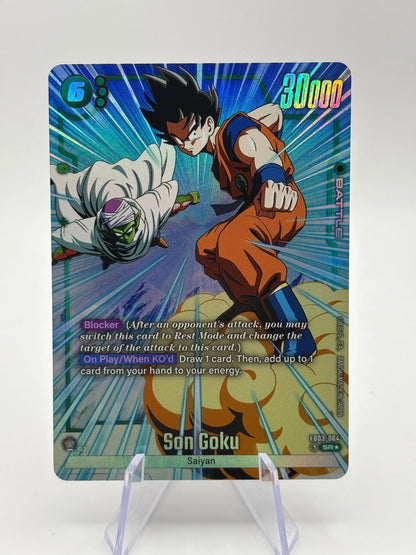 Dragon Ball Super Fusion World - Son Goku FB03-064 SR* Alt Art Nm FRENLY BRICKS - Open 7 Days
