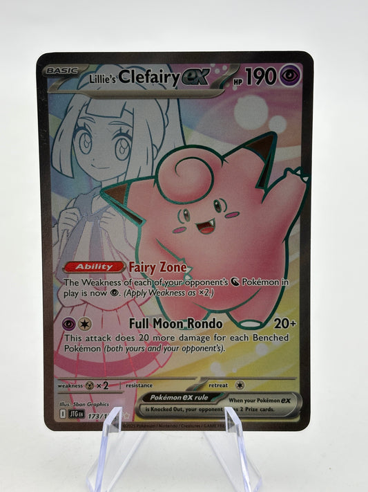 Pokemon TCG Journey Together - Lillie’s Clefairy EX 173/159 Full Art Nm FRENLY BRICKS - Open 7 Days