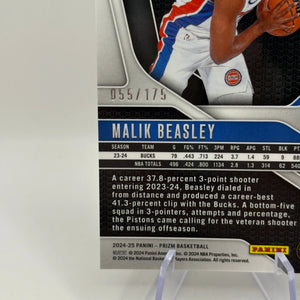 2024-25 Panini Prizm Basketball - Malik Beasley #211 055/175 White FRENLY BRICKS - Open 7 Days