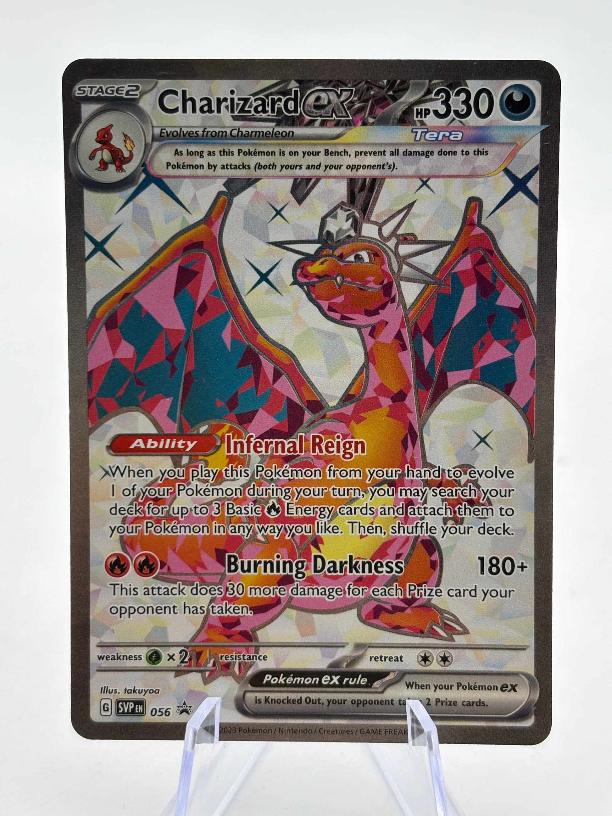 Pokemon TCG SVP Promos - Charizard EX SVP056 Full Art MP FRENLY BRICKS - Open 7 Days