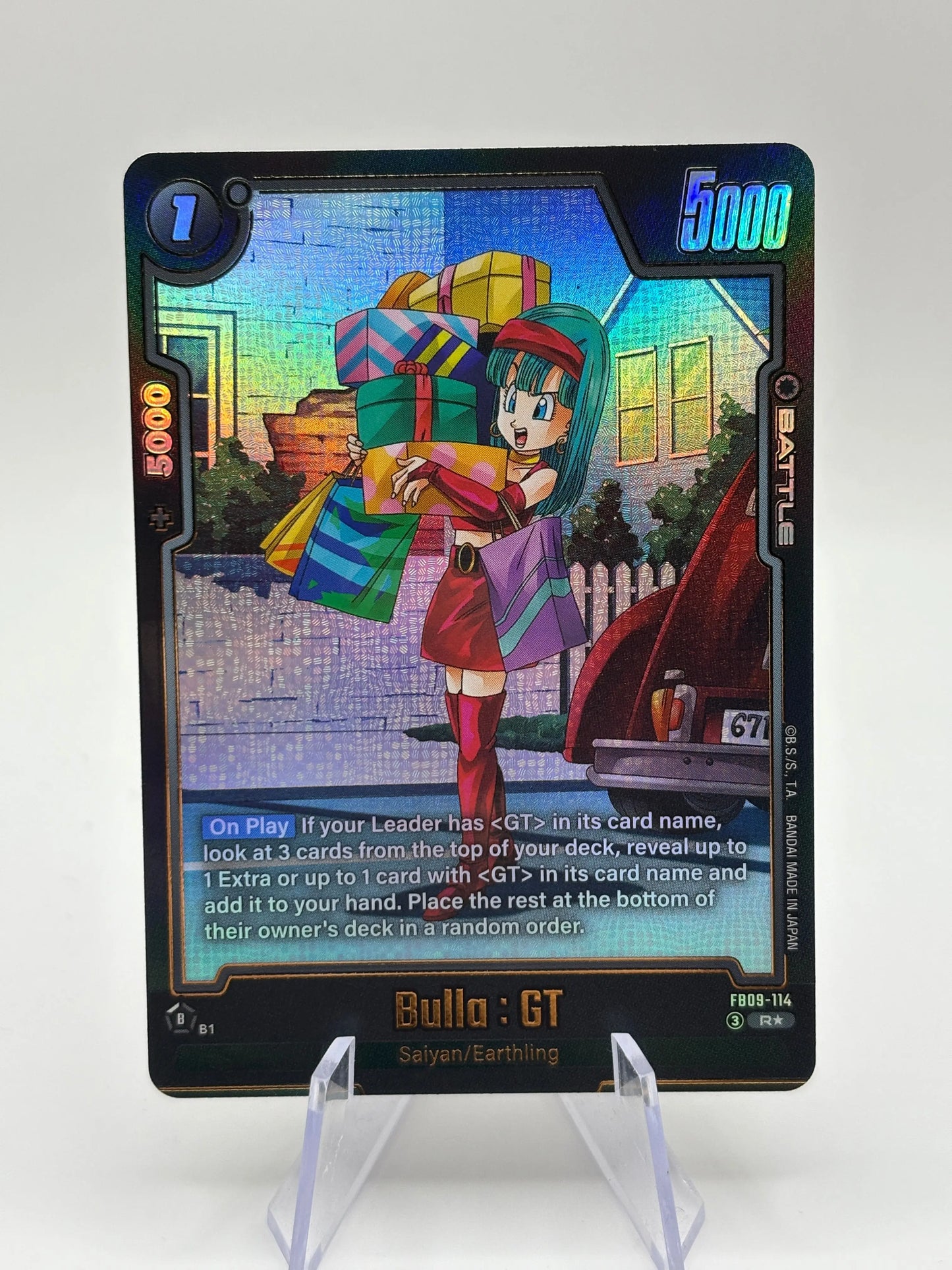 Dragon Ball Super Fusion World - Bulla : GT FB09-114 R* Alt Art NM FRENLY BRICKS - Open 7 Days