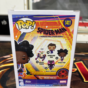 Funko Pop! Marvel: Spider-Man: Across The Spider-Verse - Spider-Punk#1411 FRENLY BRICKS - Open 7 Days