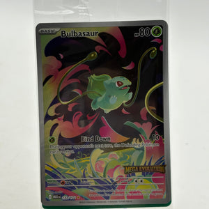 Pokemon TCG Mega Evolution - Bulbasaur 133/132 Illustration Rare Stamped Sealed (3) FRENLY BRICKS - Open 7 Days