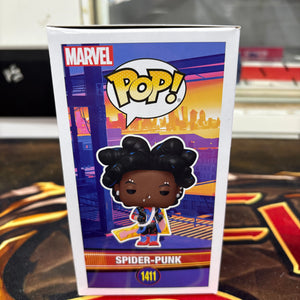 Funko Pop! Marvel: Spider-Man: Across The Spider-Verse - Spider-Punk#1411 FRENLY BRICKS - Open 7 Days