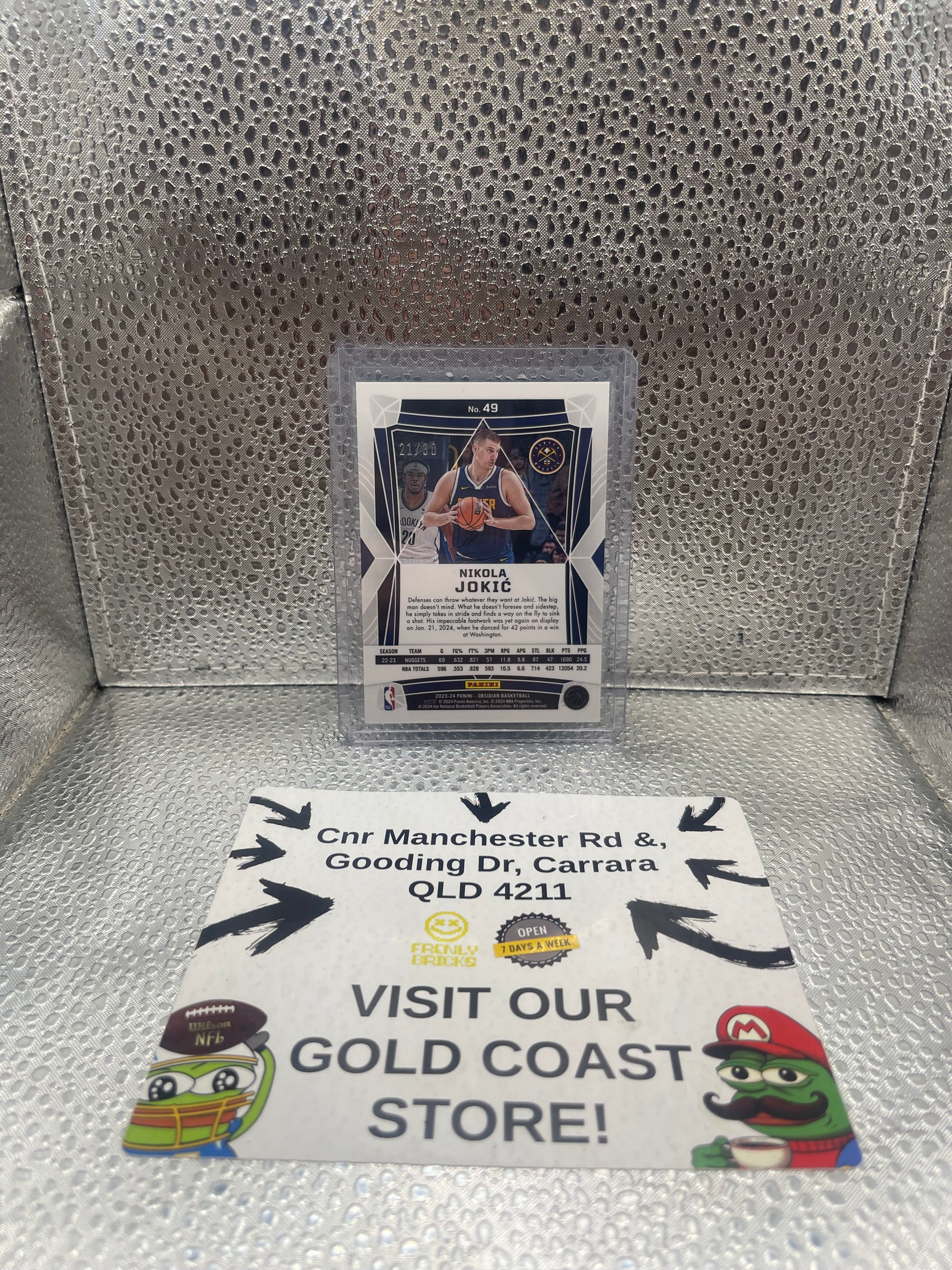 2023-24 Panini Obsidian Basketball Nikola Jokic no.49 21/30 FRENLY BRICKS - Open 7 Days