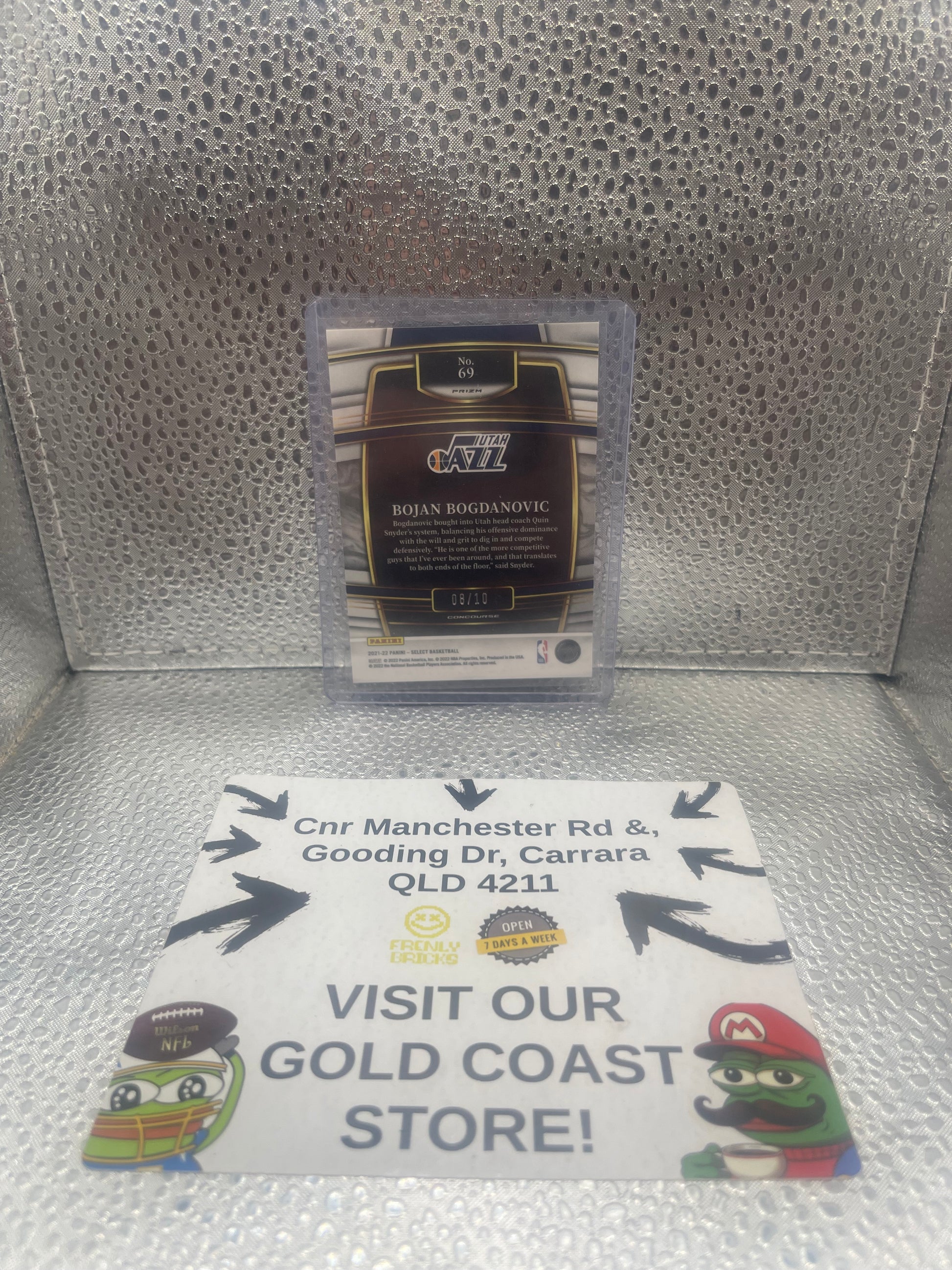 2021-22 Panini Select Basketball Bojan Bogdanovic 08/10 no.69 Gold Prizm FRENLY BRICKS - Open 7 Days