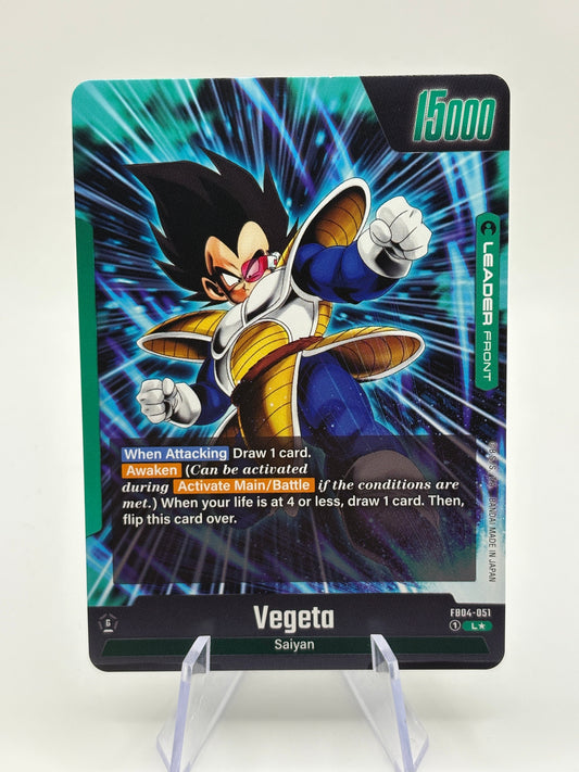 Dragon Ball Super Fusion World - Vegeta FB04-051 Leader Alt Art FRENLY BRICKS - Open 7 Days