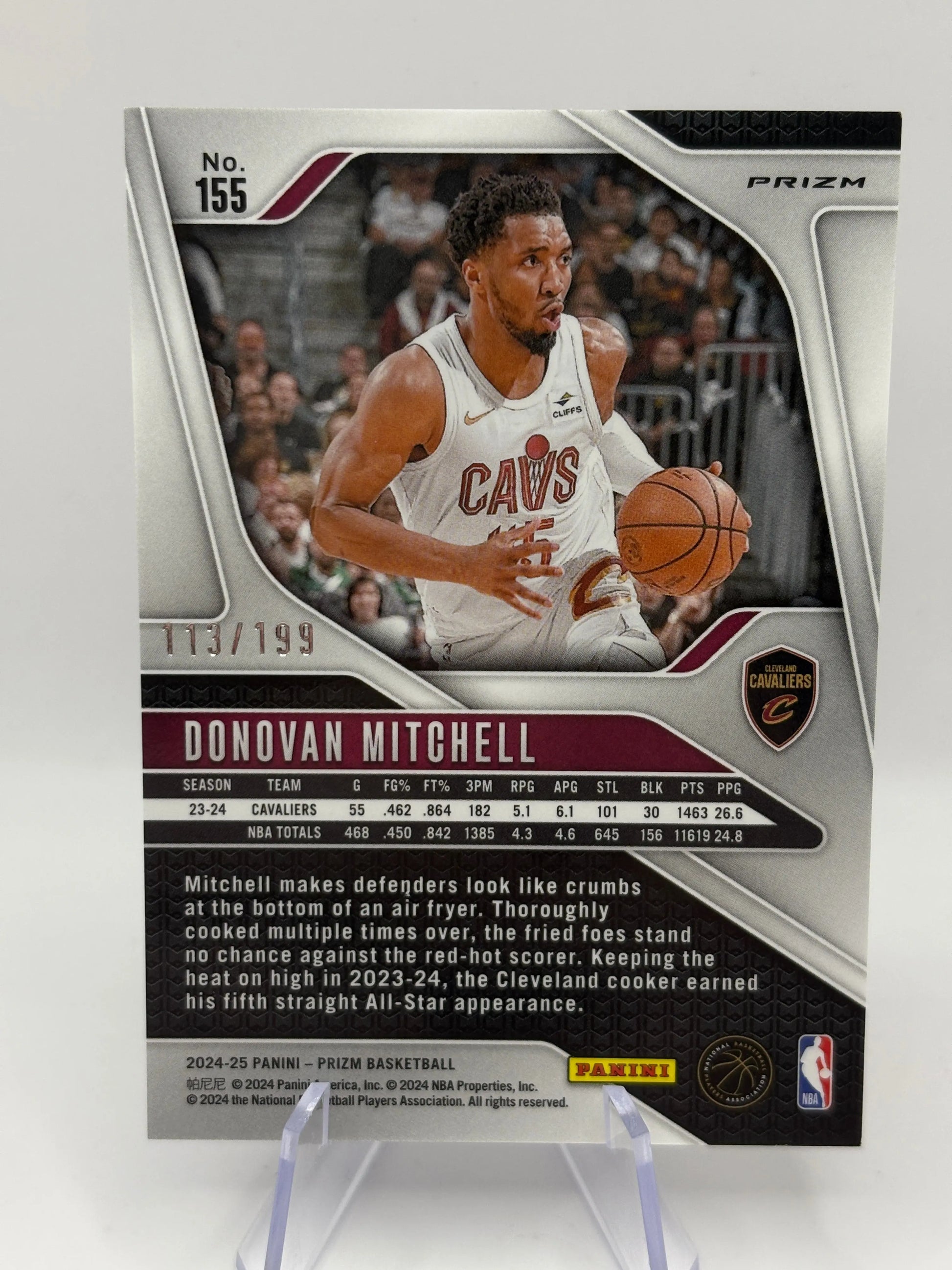 2024-25 Panini Prizm Basketball - Donovan Mitchell #155 113/199 Blue FRENLY BRICKS - Open 7 Days