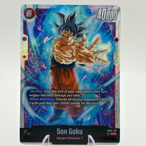 Dragon Ball Super Fusion World - Son Goku FB04-129 SCR LP FRENLY BRICKS - Open 7 Days