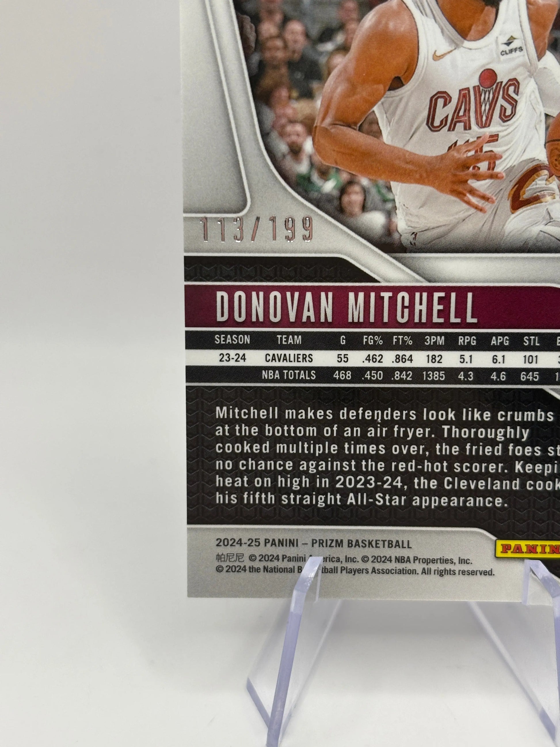 2024-25 Panini Prizm Basketball - Donovan Mitchell #155 113/199 Blue FRENLY BRICKS - Open 7 Days