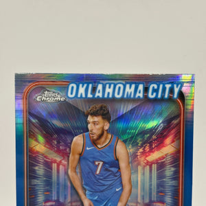 2024-25 Topps Chrome Blue Refractor #99 Chet Holmgren /150 OKC Thunder FRENLY BRICKS - Open 7 Days