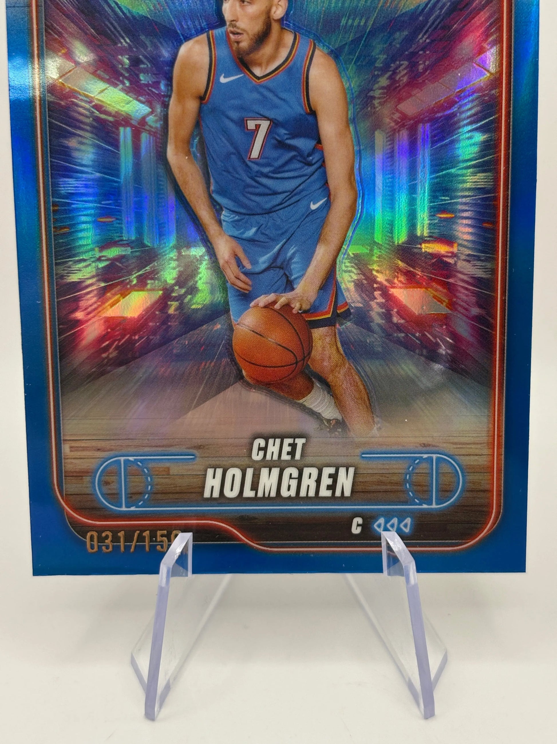 2024-25 Topps Chrome Blue Refractor #99 Chet Holmgren /150 OKC Thunder FRENLY BRICKS - Open 7 Days