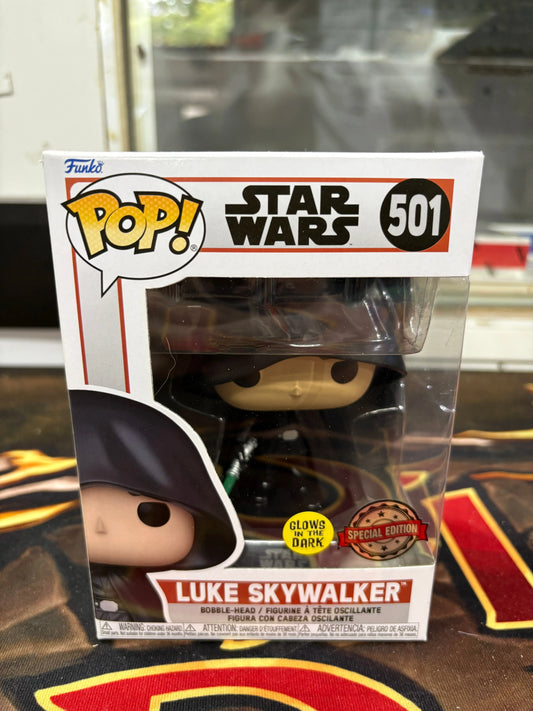 Funko Pop! Vinyl: Star Wars - Luke Skywalker (Glows in the Dark) - 501 FRENLY BRICKS - Open 7 Days