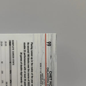 2024-25 Topps Chrome Blue Refractor #99 Chet Holmgren /150 OKC Thunder FRENLY BRICKS - Open 7 Days