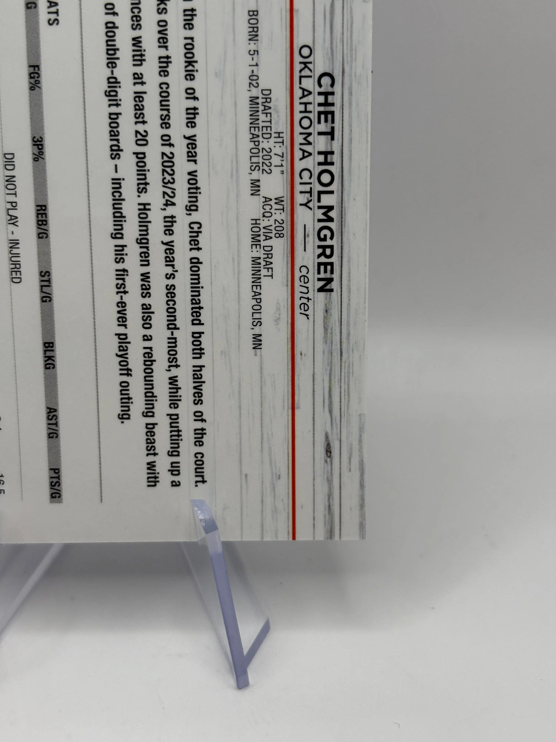 2024-25 Topps Chrome Blue Refractor #99 Chet Holmgren /150 OKC Thunder FRENLY BRICKS - Open 7 Days