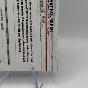 2024-25 Topps Chrome Blue Refractor #99 Chet Holmgren /150 OKC Thunder FRENLY BRICKS - Open 7 Days