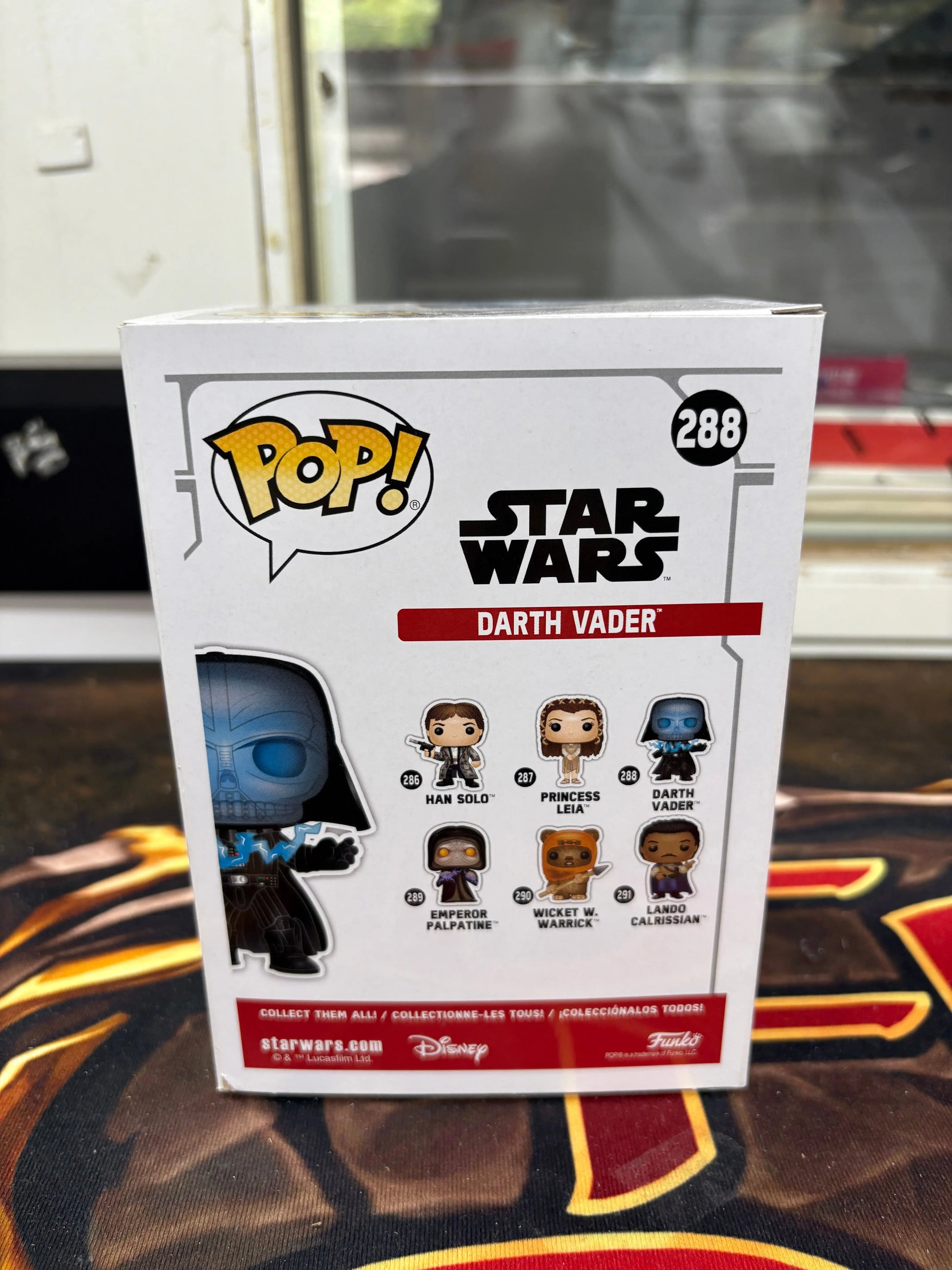 Funko POP! Star Wars Darth Vader Glows in Dark 288 FRENLY BRICKS - Open 7 Days