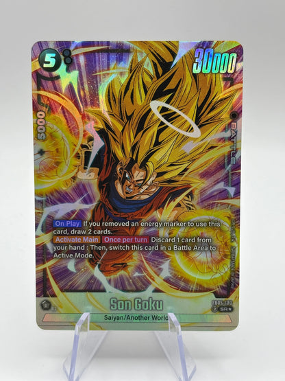 Dragon Ball Super Fusion World - Son Goku FB05-100 SR* Alt Art (1) FRENLY BRICKS - Open 7 Days