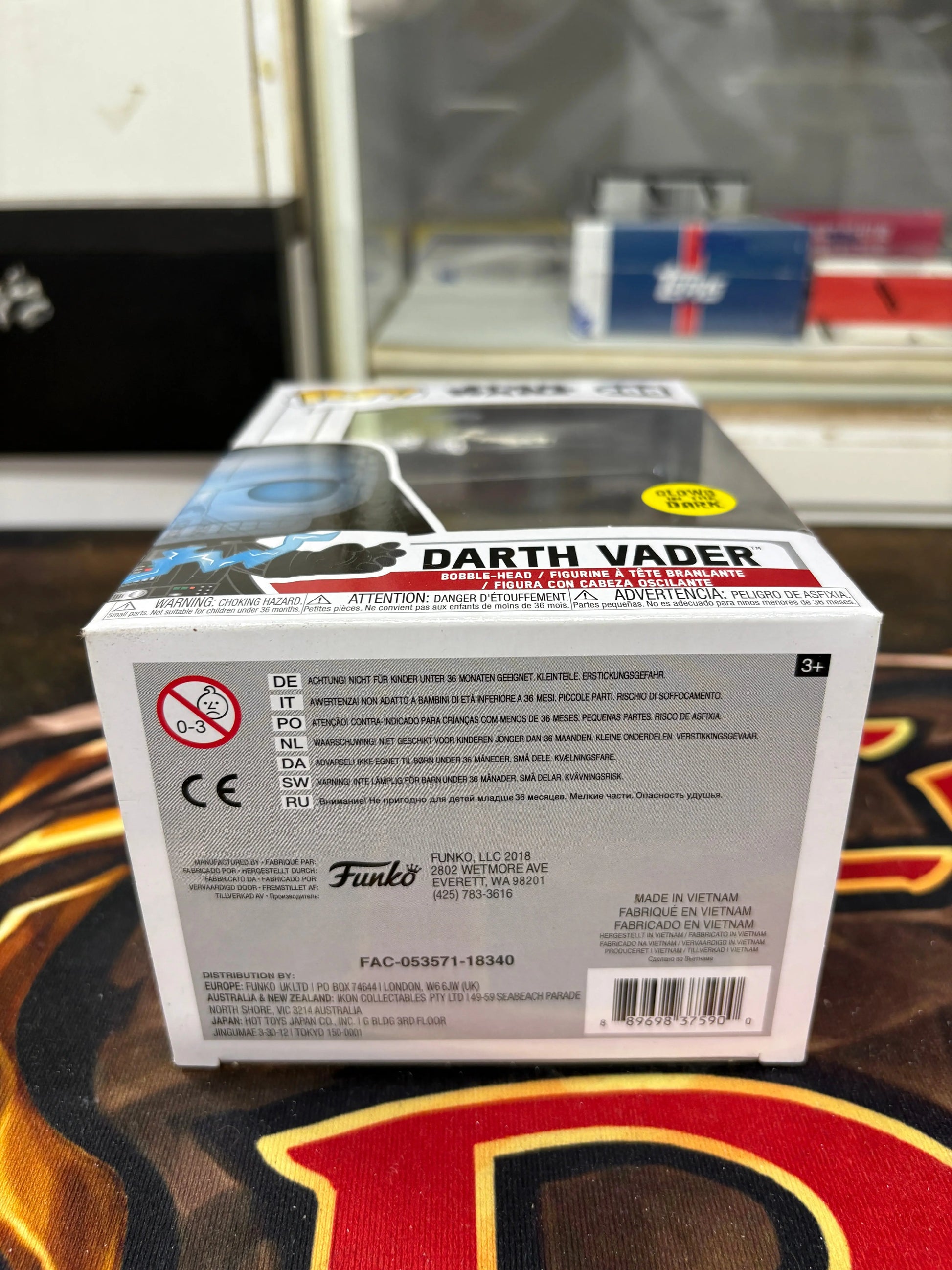 Funko POP! Star Wars Darth Vader Glows in Dark 288 FRENLY BRICKS - Open 7 Days