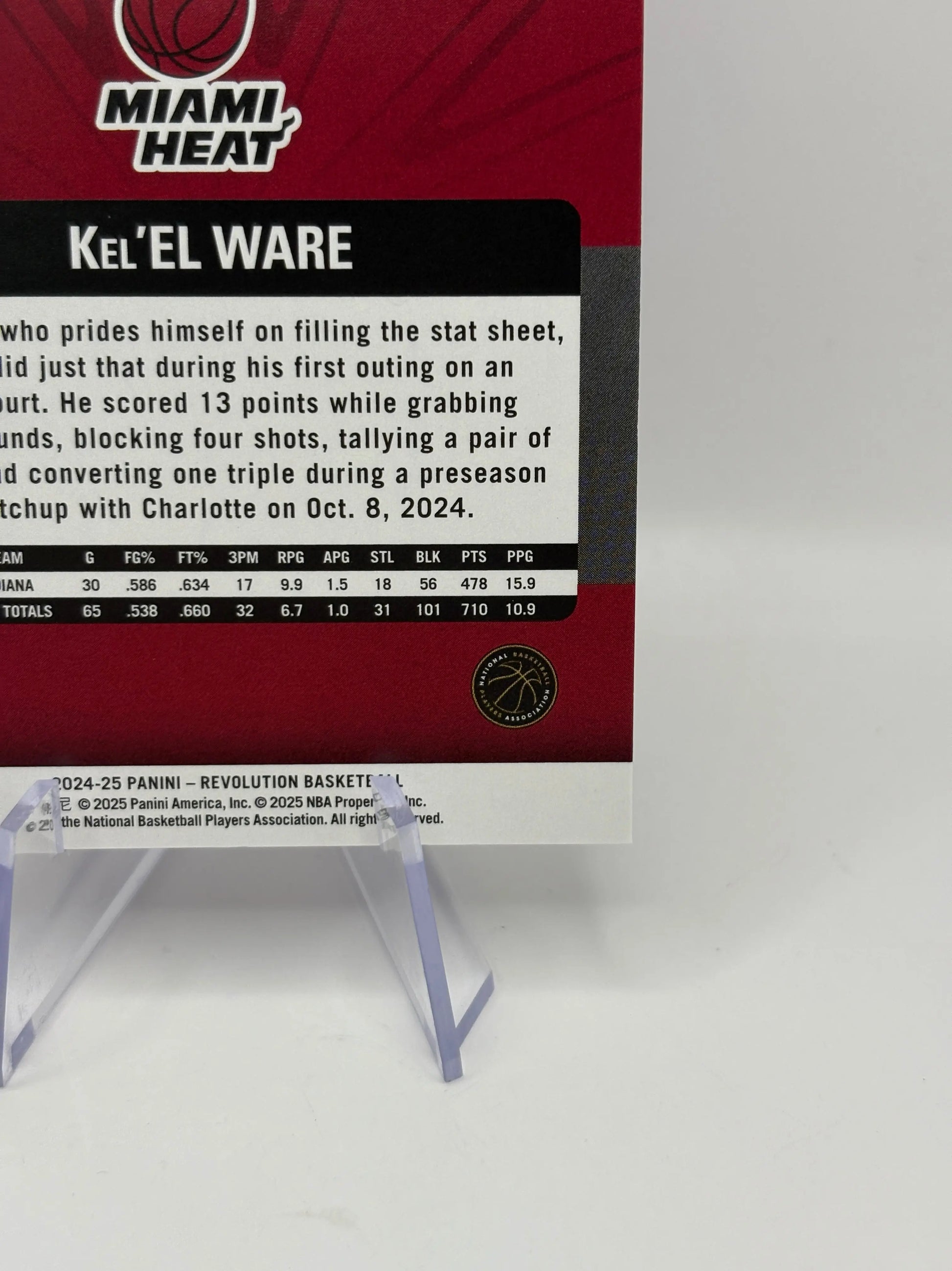 2024-25 Panini Revolution Kel'el Ware RC Blue Storm Rookie #102 FRENLY BRICKS - Open 7 Days