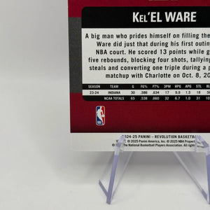 2024-25 Panini Revolution Kel'el Ware RC Blue Storm Rookie #102 FRENLY BRICKS - Open 7 Days