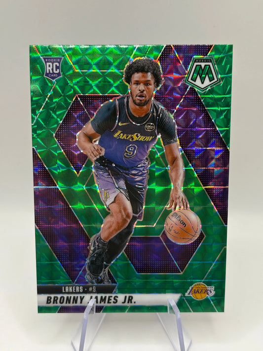 2024-25 Panini Mosaic Basketball - Bronny James Jr. #214 Rookie Green Prism FRENLY BRICKS - Open 7 Days