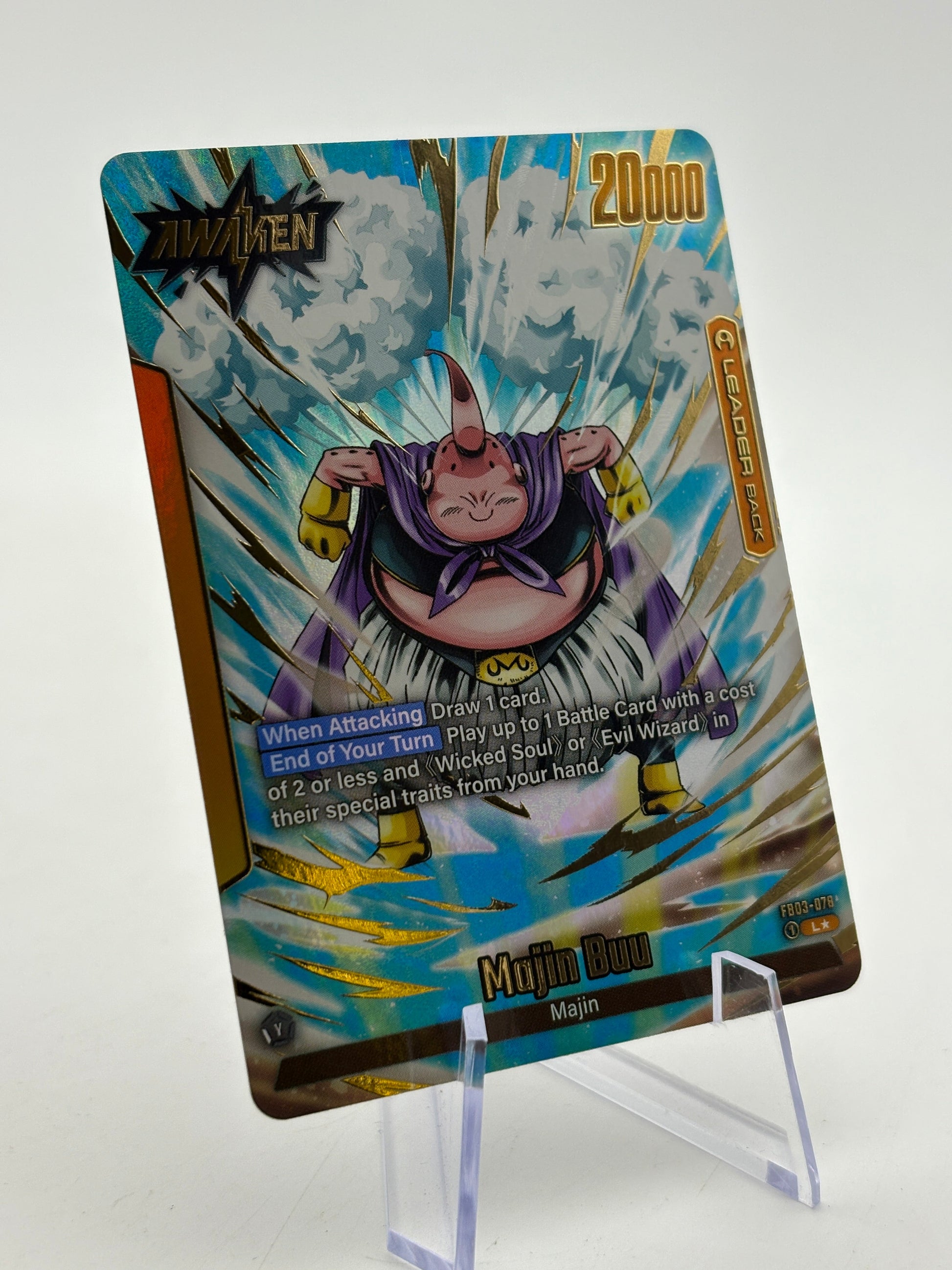 Dragon Ball Super Fusion World - Majin Buu FB03-078 Leader Alt Art Nm FRENLY BRICKS - Open 7 Days