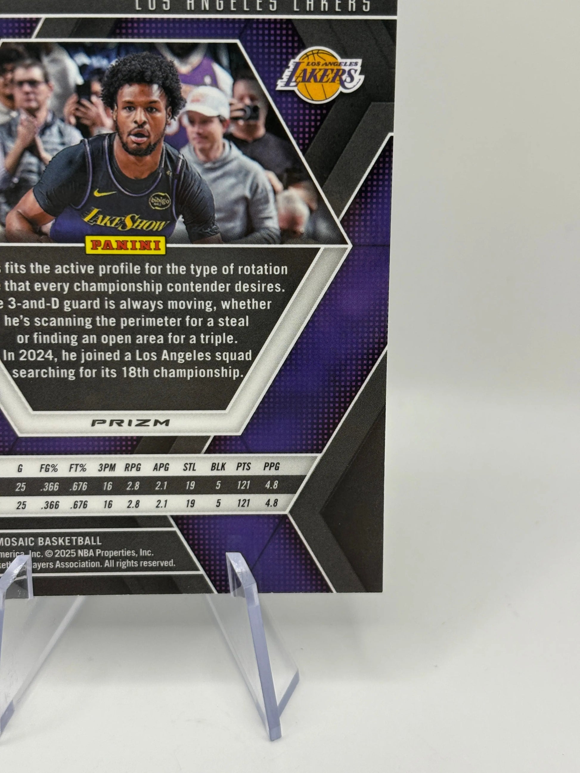 2024-25 Panini Mosaic Basketball - Bronny James Jr. #214 Rookie Green Prism FRENLY BRICKS - Open 7 Days