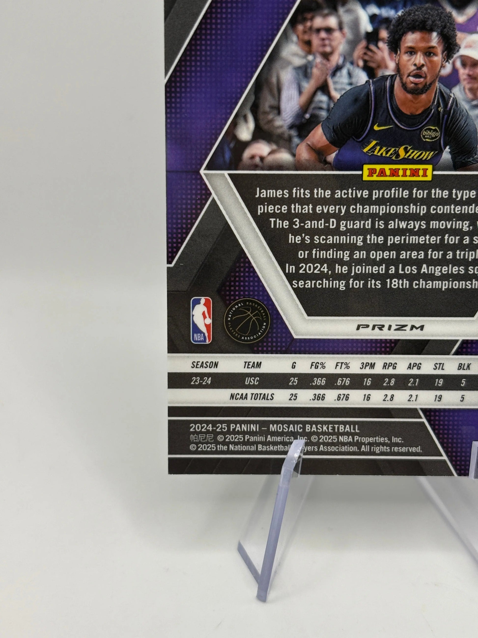 2024-25 Panini Mosaic Basketball - Bronny James Jr. #214 Rookie Green Prism FRENLY BRICKS - Open 7 Days