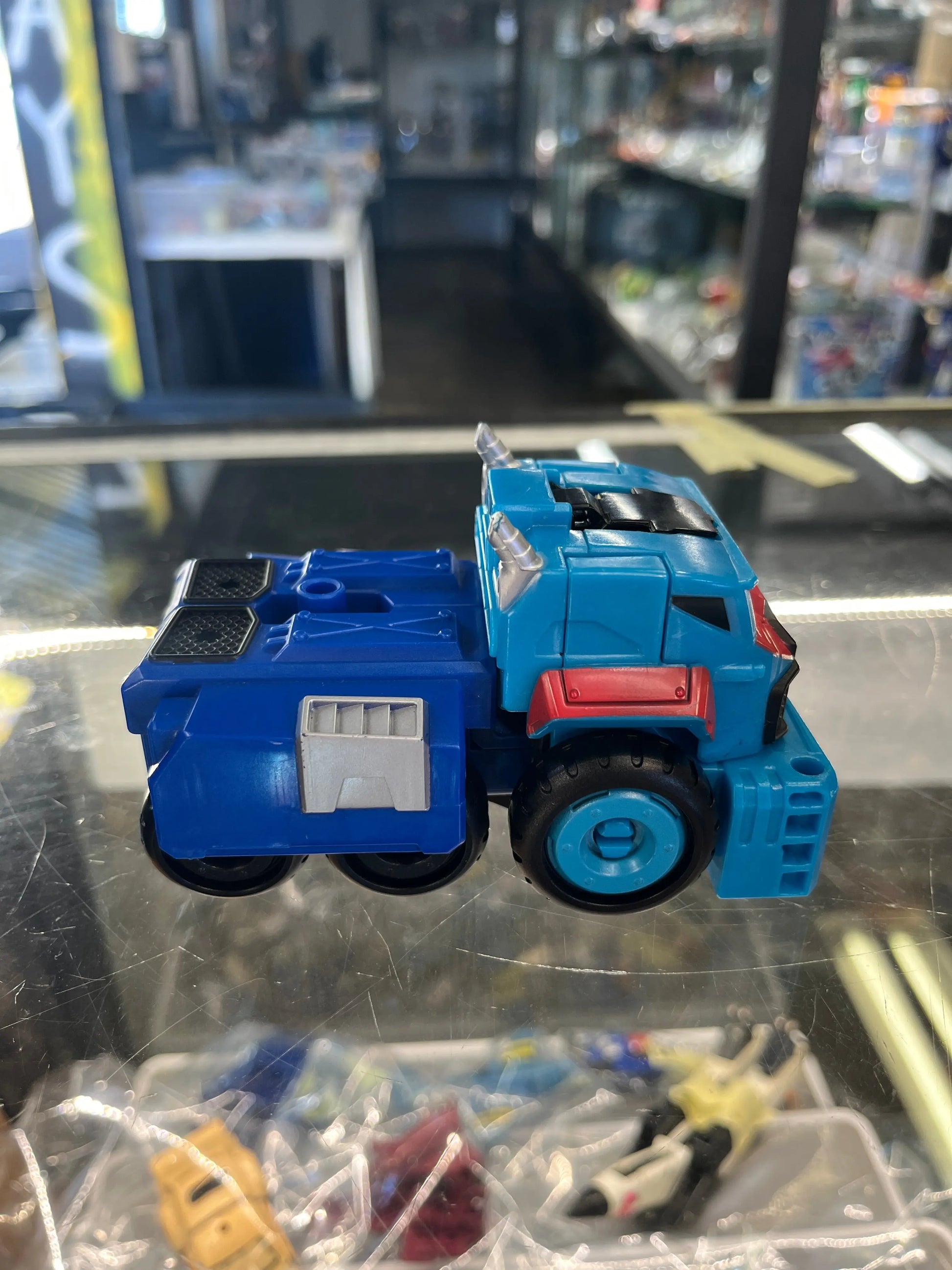 Transformers Rescue Bot Transforming Robot Optimus Prime Blue Truck FRENLY BRICKS - Open 7 Days