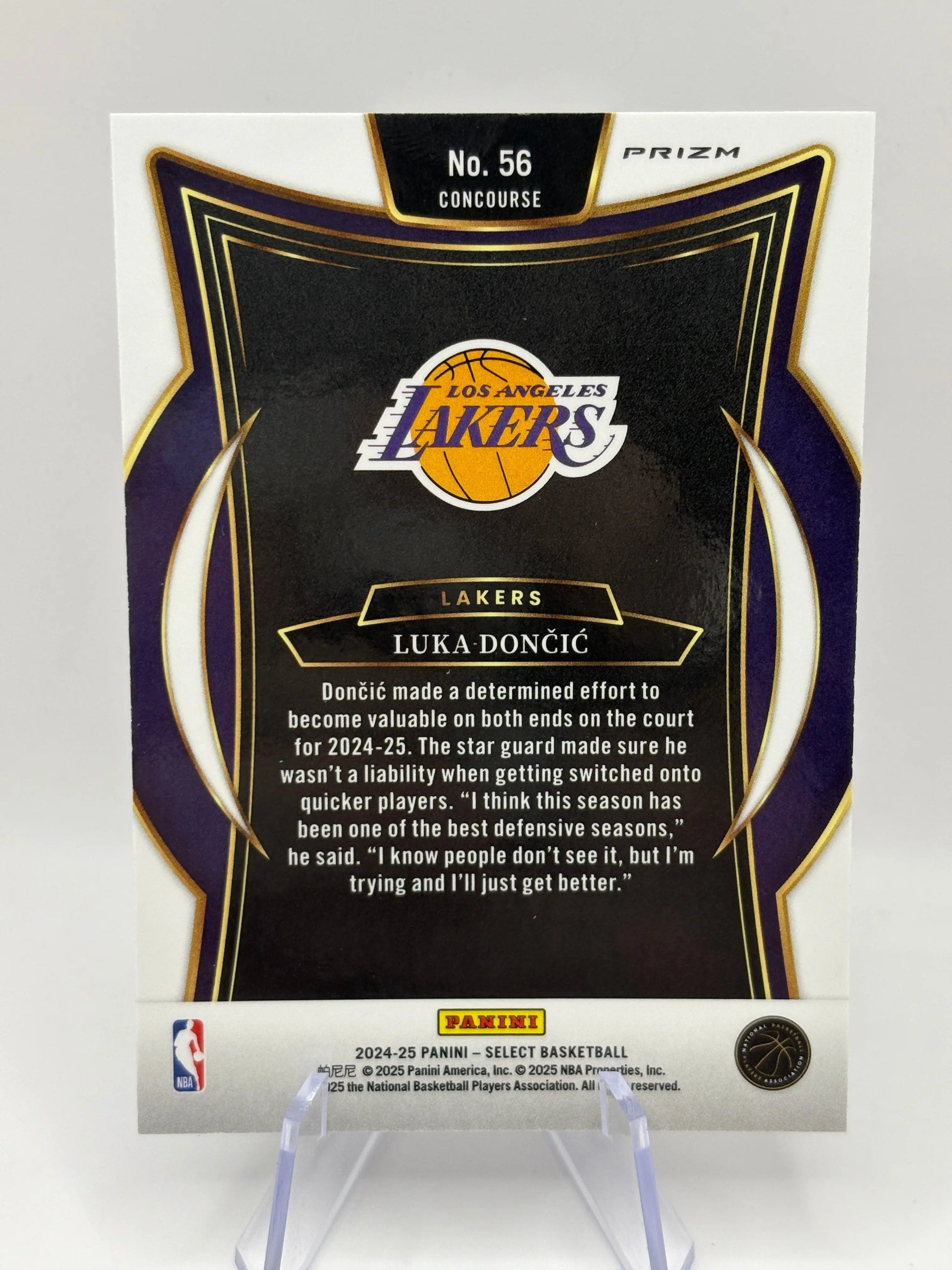 2024-25 Panini Select Basketball #56 Luka Doncic Blue Concourse Card FRENLY BRICKS - Open 7 Days