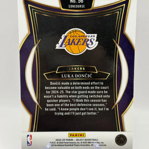 2024-25 Panini Select Basketball #56 Luka Doncic Blue Concourse Card FRENLY BRICKS - Open 7 Days