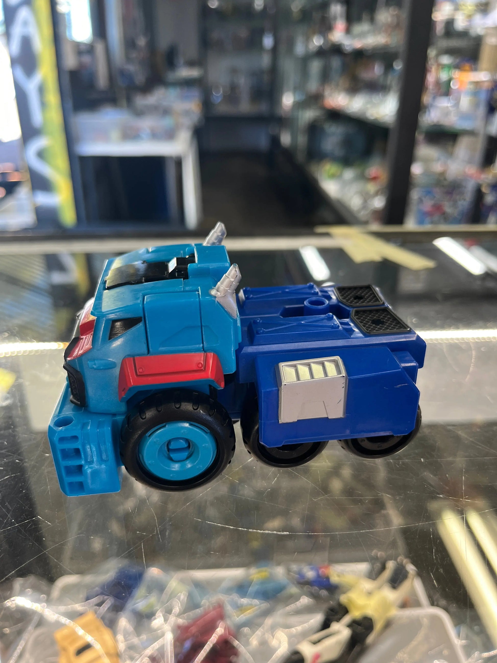 Transformers Rescue Bot Transforming Robot Optimus Prime Blue Truck FRENLY BRICKS - Open 7 Days