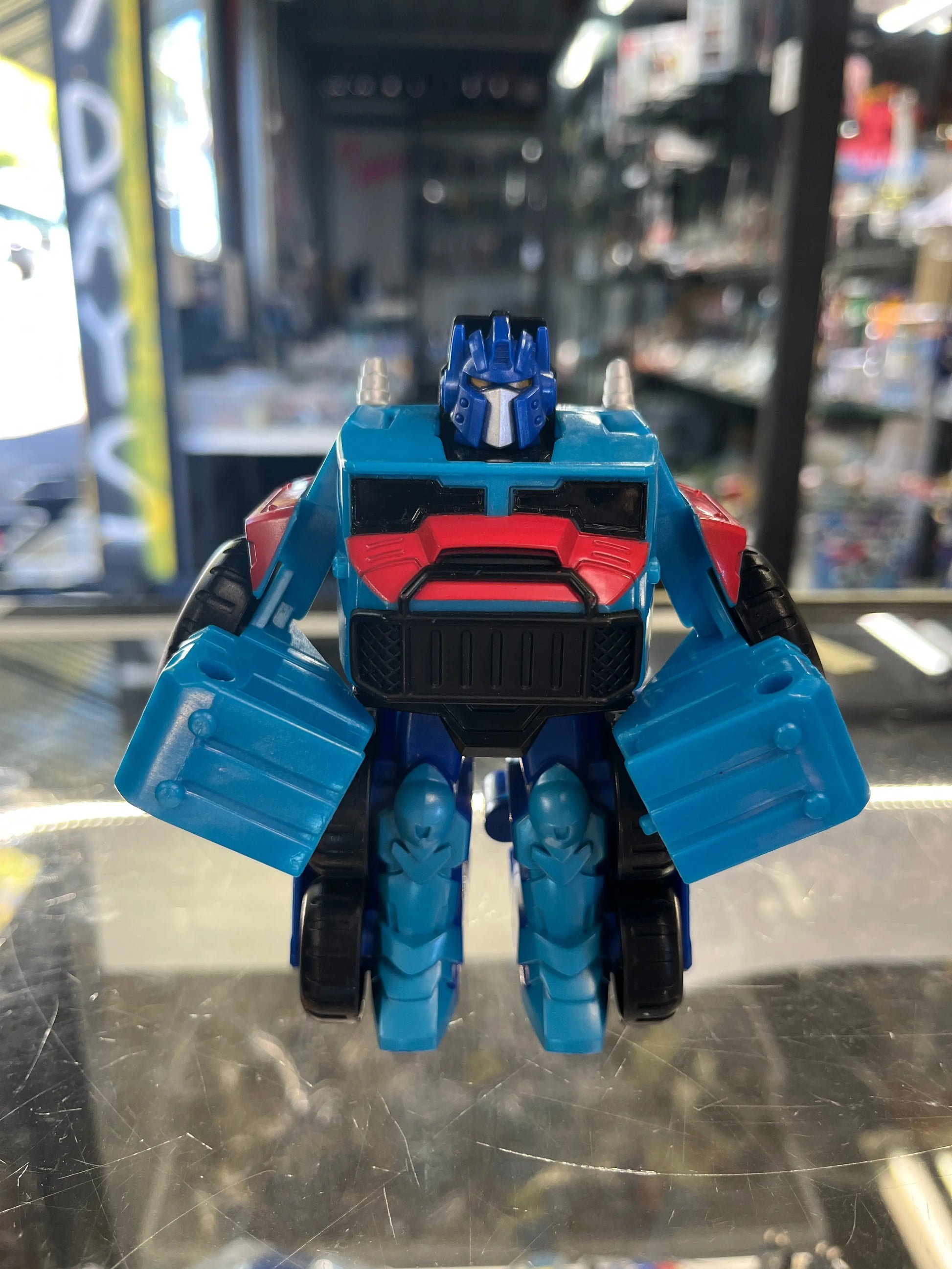 Transformers Rescue Bot Transforming Robot Optimus Prime Blue Truck FRENLY BRICKS - Open 7 Days