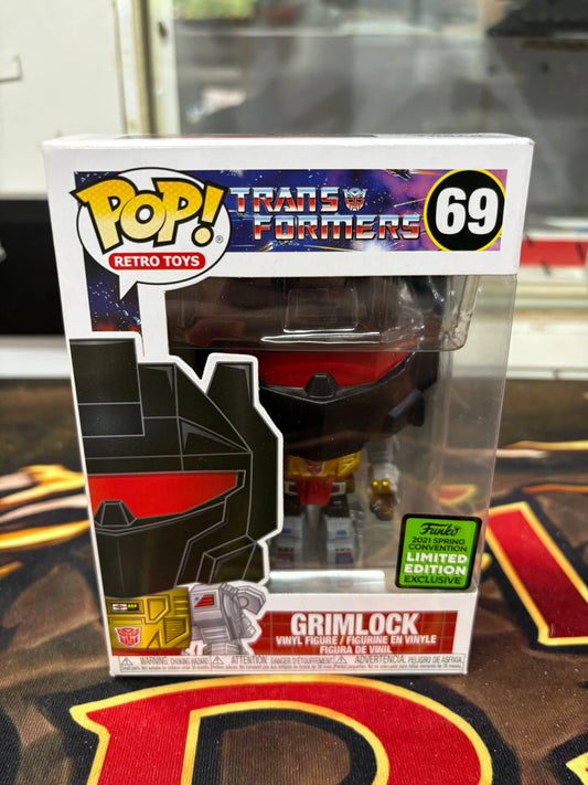 Funko Pop! Retro Toys Transformers Grimlock 69 2021 Spring Convention Exclusive FRENLY BRICKS - Open 7 Days