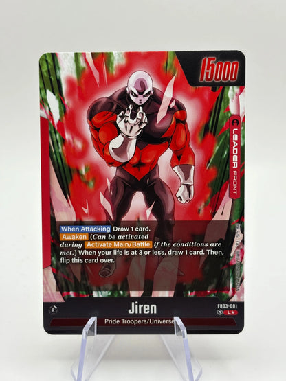 Dragon Ball Super Fusion World - Jiren FB03-001 Leader Alt Art NM FRENLY BRICKS - Open 7 Days
