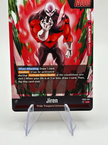 Dragon Ball Super Fusion World - Jiren FB03-001 Leader Alt Art NM FRENLY BRICKS - Open 7 Days