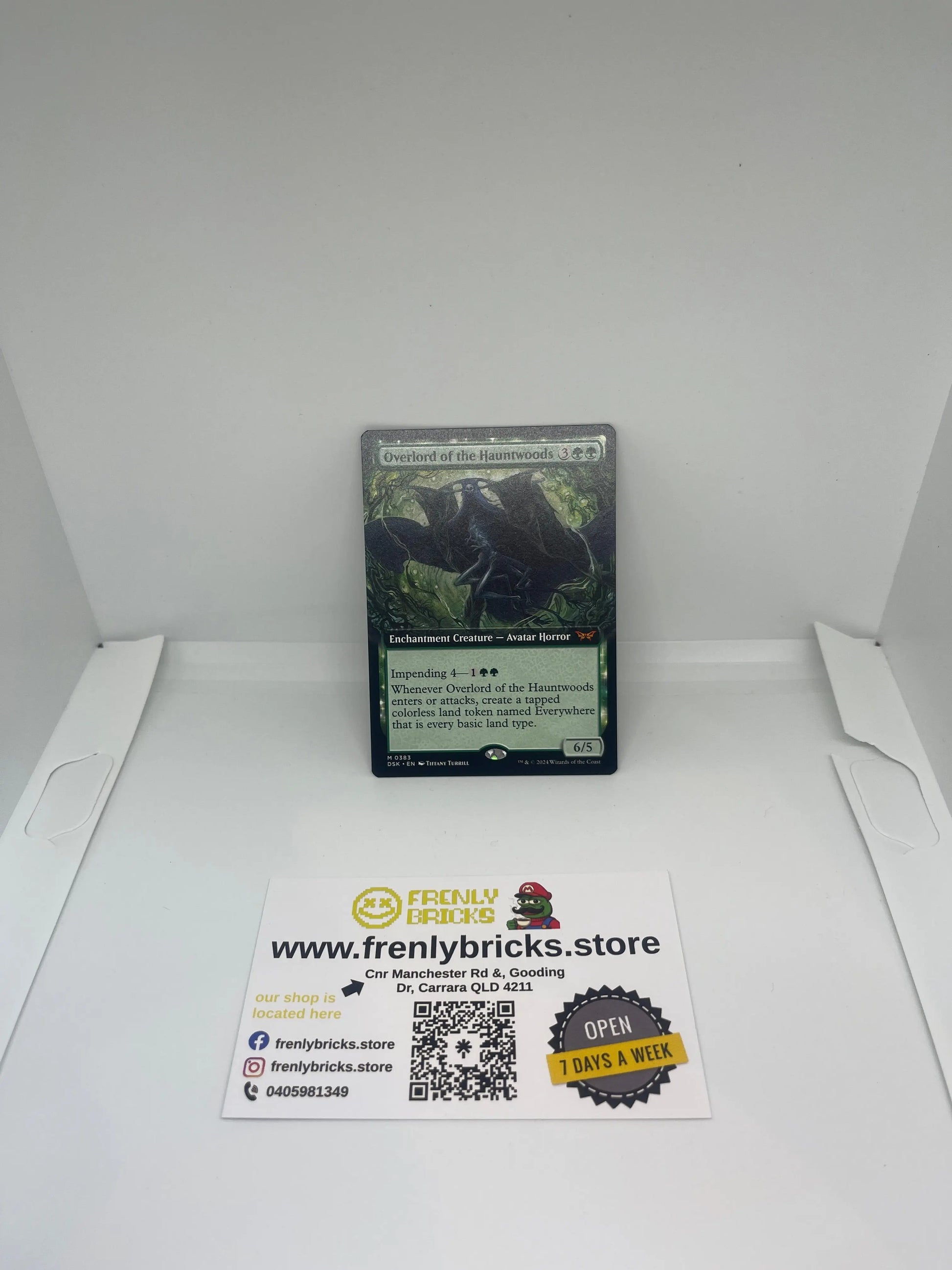 MTG Overlord of the Hauntwoods Extended Art #0383 Duskmourn DSK NM FRENLY BRICKS - Open 7 Days