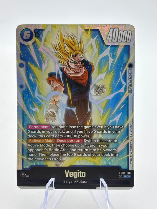 Dragon Ball Super Fusion World - Vegito FB04-130 SCR Near Mint FRENLY BRICKS - Open 7 Days