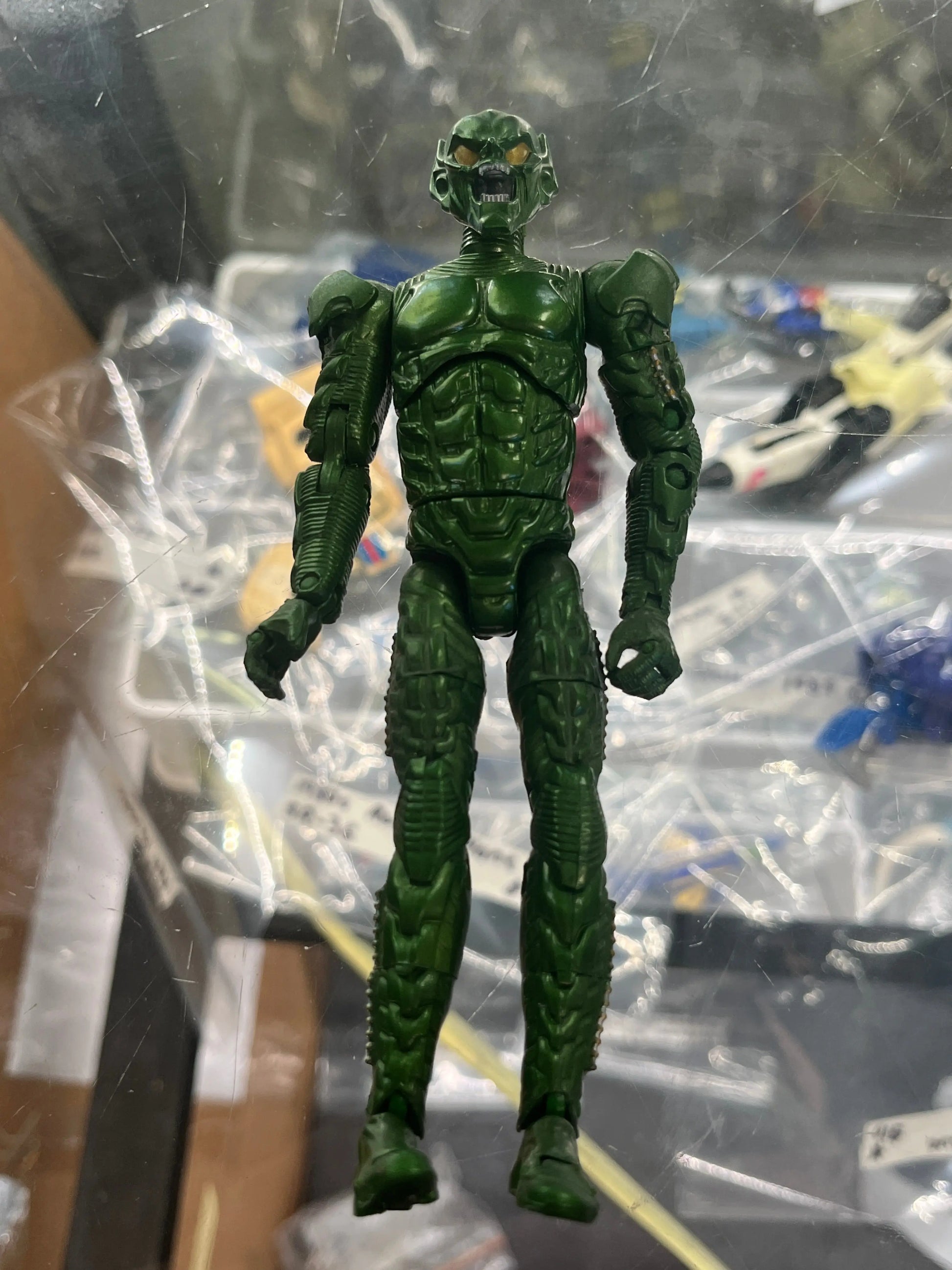 Marvel Spider-Man Movie Green Goblin 6” Action Figure Glider Removable Mask 2002 FRENLY BRICKS - Open 7 Days
