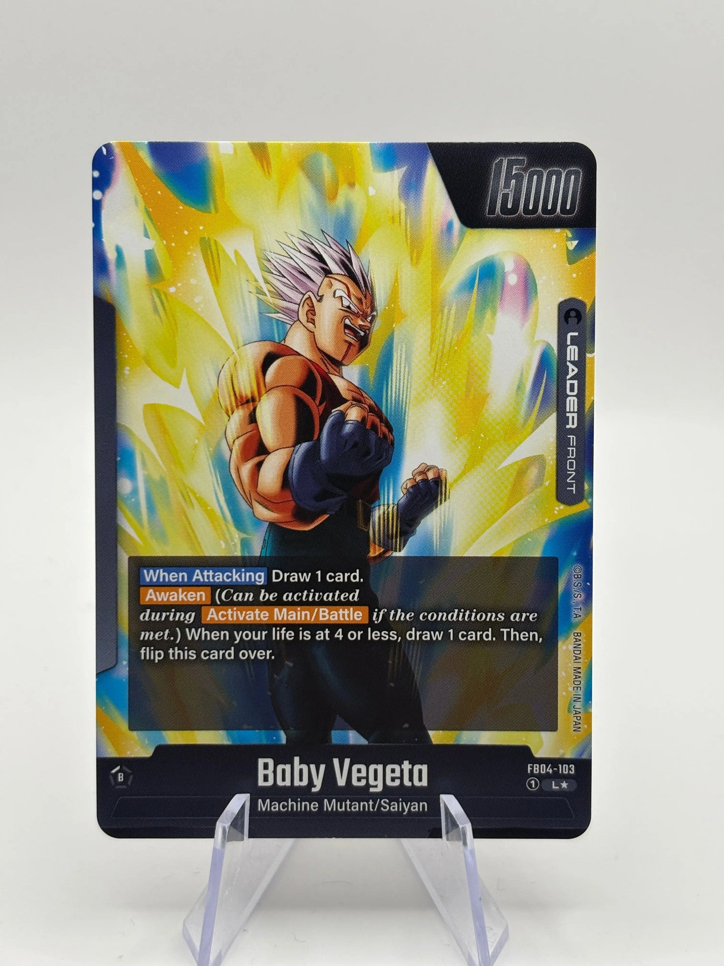 Dragon Ball Super Fusion World - Super Baby 2 FB04-103 Leader Alt Art FRENLY BRICKS - Open 7 Days
