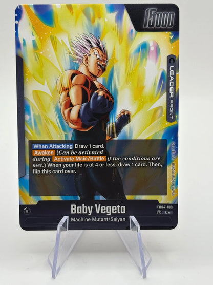 Dragon Ball Super Fusion World - Super Baby 2 FB04-103 Leader Alt Art FRENLY BRICKS - Open 7 Days