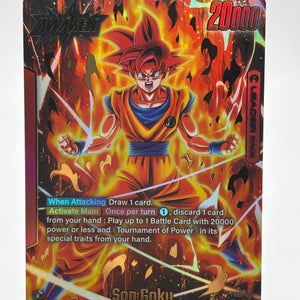 Dragon Ball Super Fusion World - Son Goku FB02-001 Leader Alternate Art NM FRENLY BRICKS - Open 7 Days