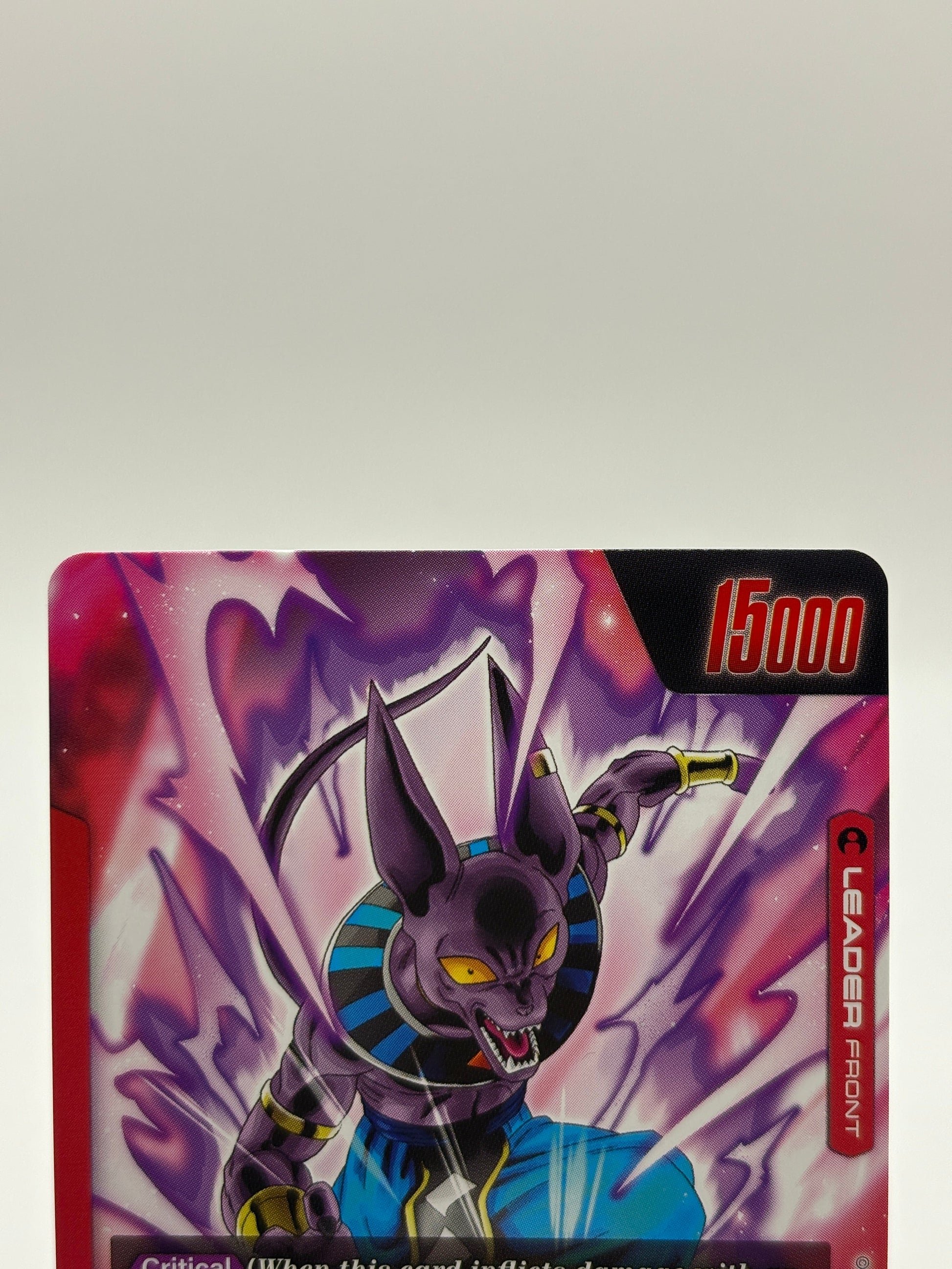 Dragon Ball Super Fusion World - Beerus FB01-002 Leader Alternate Art NM FRENLY BRICKS - Open 7 Days