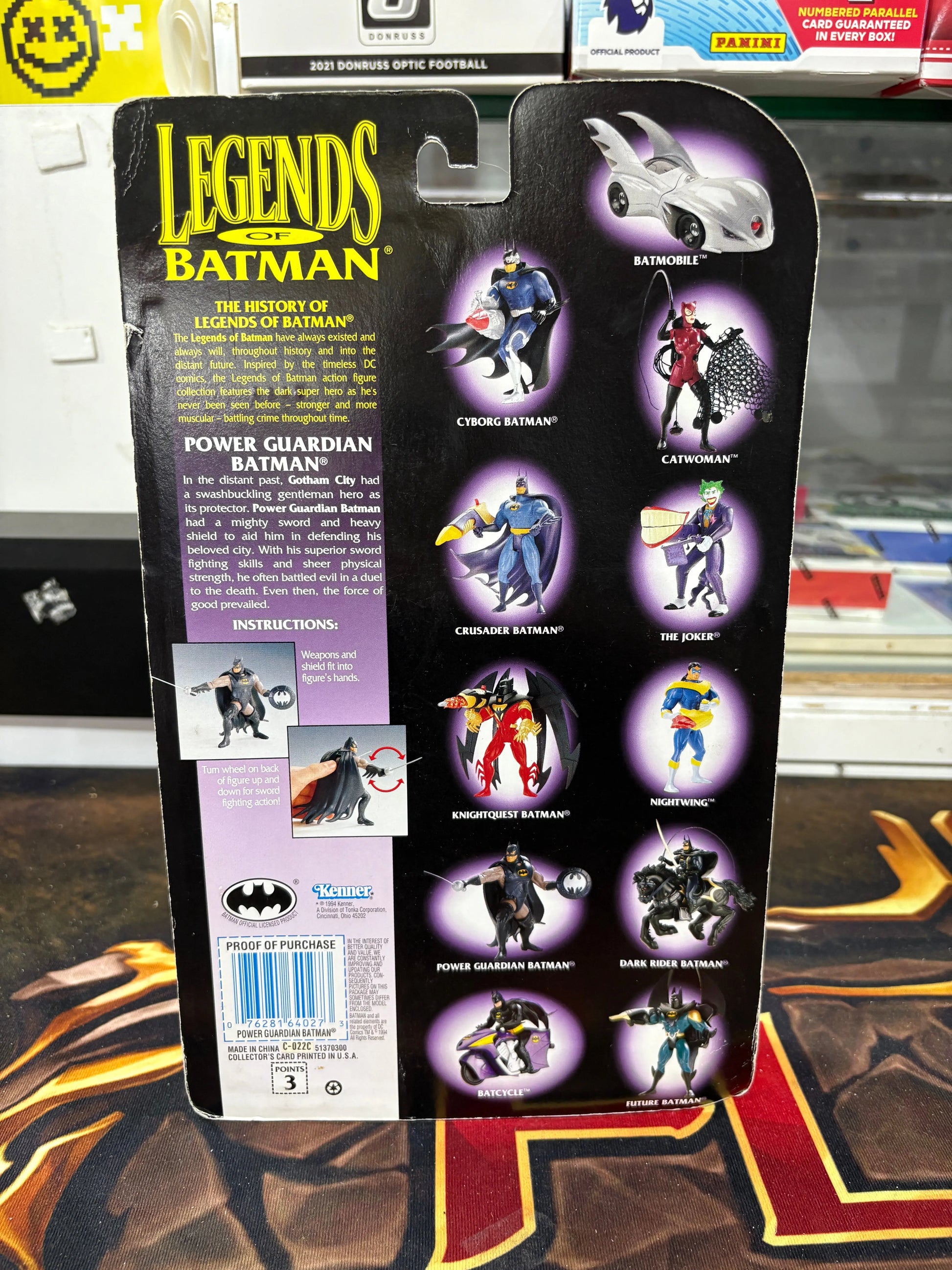 LEGENDS OF BATMAN Power Guardian BOXED Toy Figure Hasbro DC Comics Vintage 1994 FRENLY BRICKS - Open 7 Days