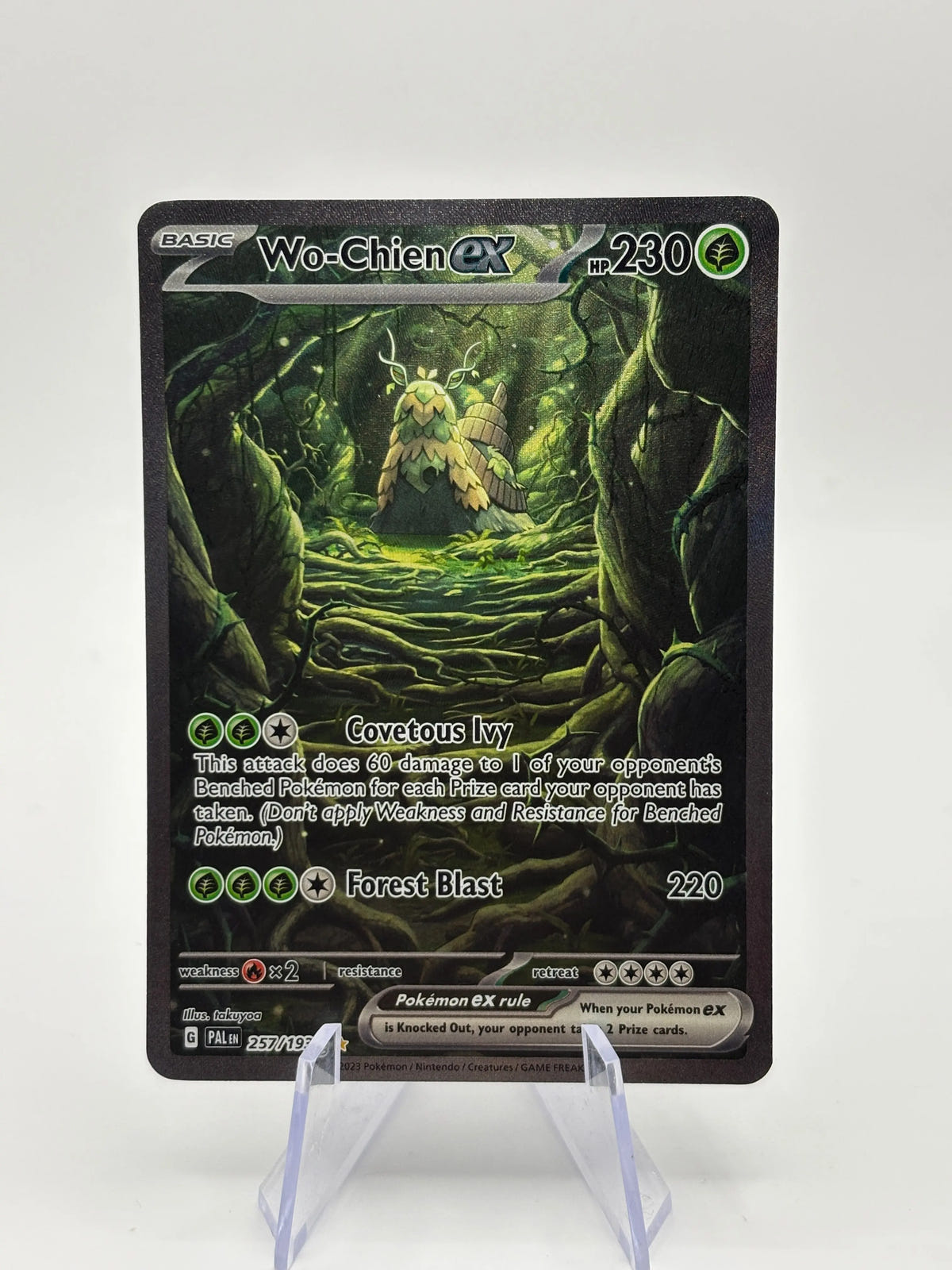 Pokemon TCG Paldea Evoled - Wo-Chien EX 257/193 Special Illustration Rare NM FRENLY BRICKS - Open 7 Days image 1