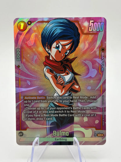 Dragon Ball Super Fusion World - Bulma FB02-130 SR* Alt Art NM FRENLY BRICKS - Open 7 Days