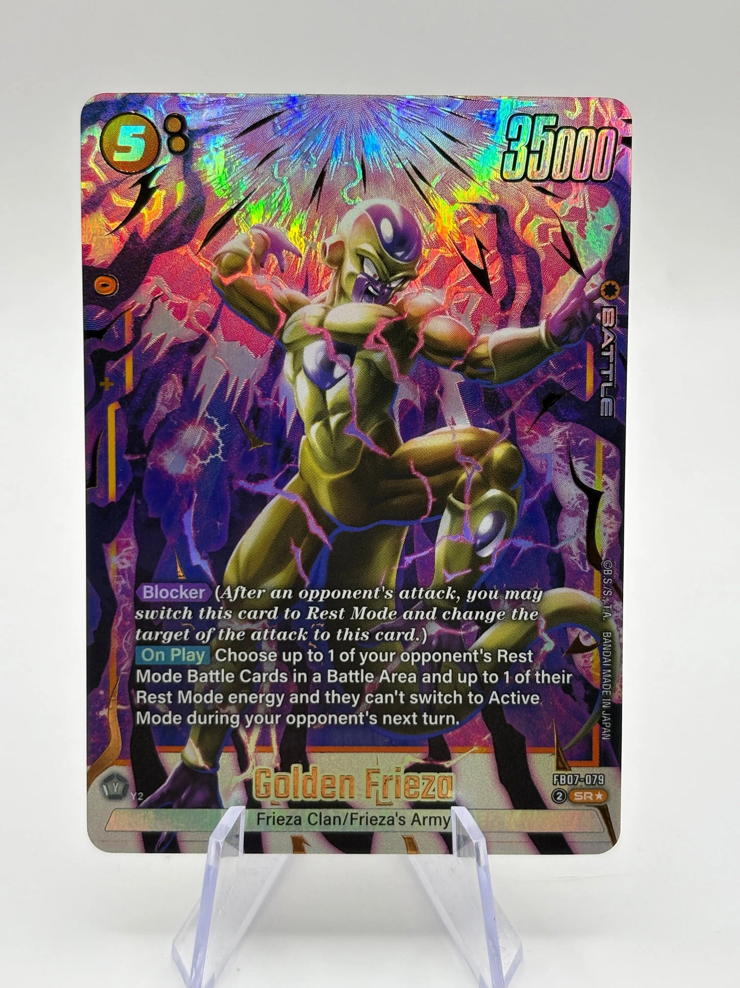 Dragon Ball Super Fusion World - Golden Frieza FB07-079 SR* Alt Art FRENLY BRICKS - Open 7 Days