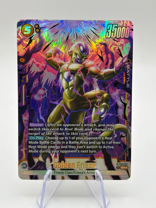 Dragon Ball Super Fusion World - Golden Frieza FB07-079 SR* Alt Art FRENLY BRICKS - Open 7 Days