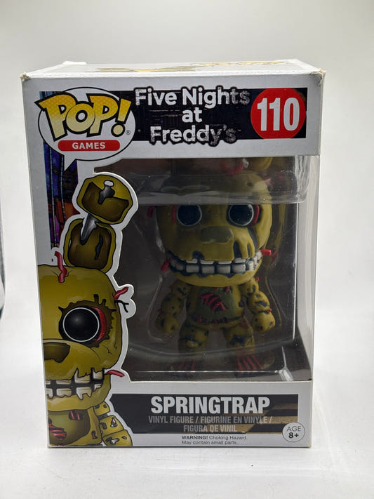 Funko POP! Games Five Nights at Freddys #110 Springtrap *BOX DAMAGE*
